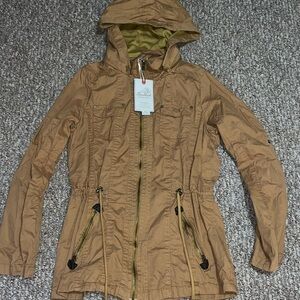 Snobbish Collection NWT tan removable hooded utility jacket size M